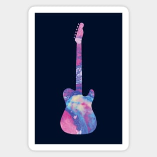 T-Style Electric Guitar Watercolor Texture Magnet